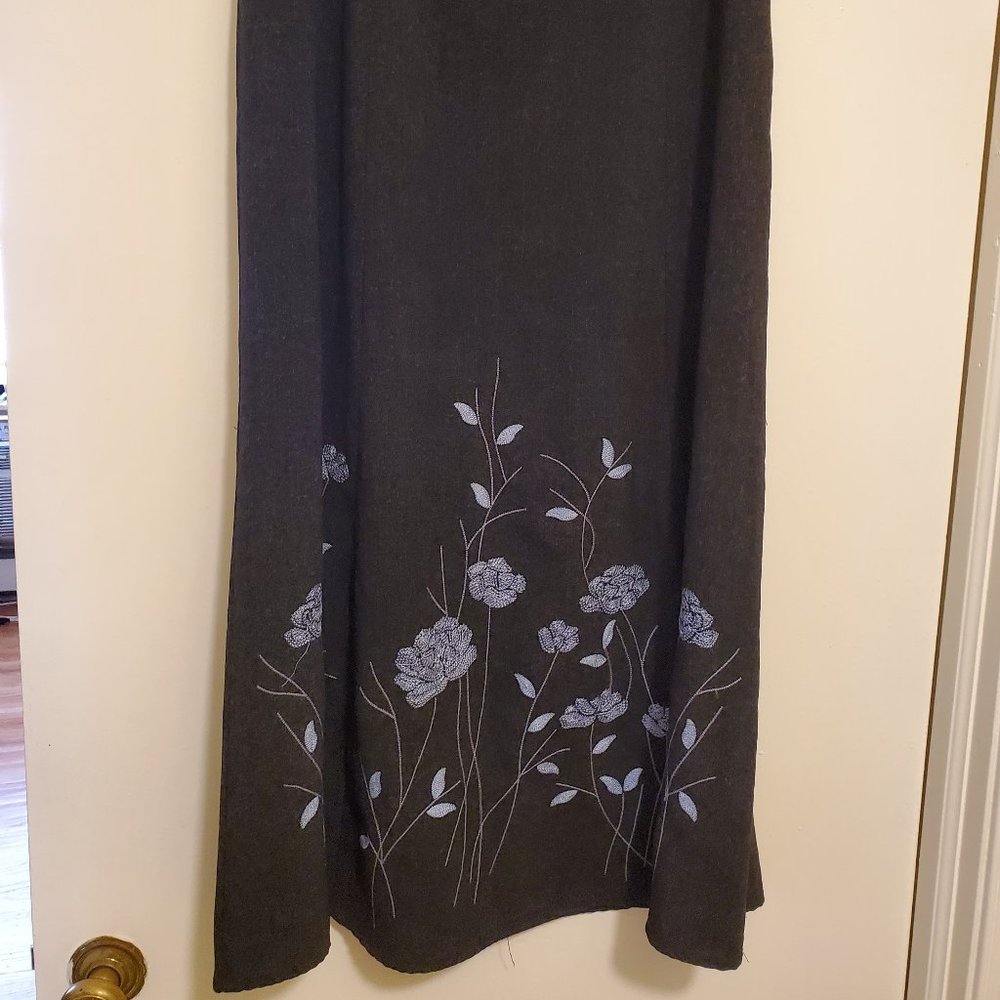 Embroidered Maxi Skirt